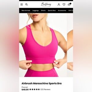 BuffBunny Airbrush Pink Sports Bra